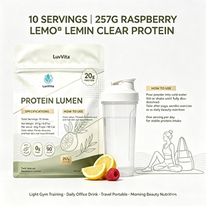 Poudre de protéines OEM transparente, saveur personnalisée, 20g de protéines par portion avec collagène et enzymes, sans sucre, pour <span class=keywords><strong>le</strong></span> marché du fitness et de la beauté - Product Image 5