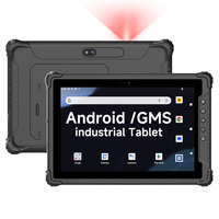 Tableta Robusta de 10 Pulgadas con Android GMS, GPS, GLONASS, Lector RFID NFC, Escáner de Código de Barras 2D, 8 GB, 128 GB, Batería de 10000 mAh, Sin Ventilador, para Almacén
