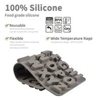Moule en silicone de qualité alimentaire MUYULINS pour décoration de gâteaux d'anniversaire, lettres et chiffres, pour bonbons et chocolat, modèle JSC3880