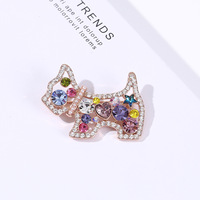 Broches Nœud Papillon Chat en Strass Tendance – Design Mignon, Polyvalent et Haut de Gamme – Épingles de Revers pour Femme, Accessoires de Décoration pour Chaussures