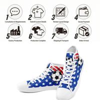 Chaussures montantes en toile personnalisées pour équipes de football, série OEM ODM, impression à la demande, logo personnalisé FN024-26028036-6