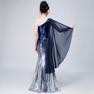 <span class=keywords><strong>Abiti</strong></span> da bambina monospalla con paillettes, <span class=keywords><strong>abiti</strong></span> da bambina monospalla brillanti - Product Image 6