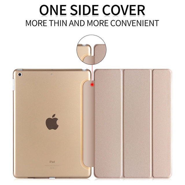 Matte Frosted PC Hard Tablet Case Covers for iPad With PU Front Smart Covers