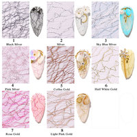 Autocollants pour ongles en résine or et argent, motifs lignes fines françaises, décalcomanies métalliques de luxe pour nail art, décorations tendance pour doigts