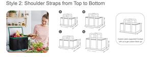 Sac de courses réutilisable personnalisé avec logo imprimé, sac isotherme coloré en non-tissé écologique avec fermeture éclair - Product Image 2