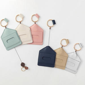 כרטיס גישה דלת אחורית אלסטי מעור כרטיס גישה דלת אוטובוס, תיק מגן בעל מפתח עם סגירה - Product Image 2