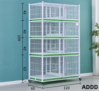 Nouvelles cages à pigeons pliables en métal avec plateau en plastique robuste, design solide, style moderne et simple, durables et peu encombrantes