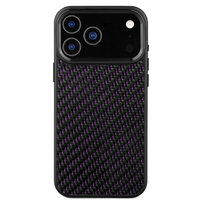 Étui de téléphone en fibre forgée de luxe 2025 de haute qualité pour iPhone 17 Pro Max, fin, ultra léger, accessoires de téléphone professionnels
