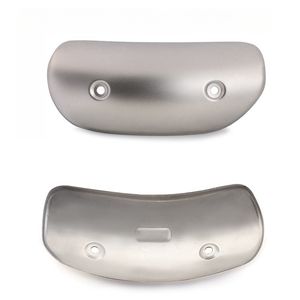 Pot d'échappement modifié pour moto avec une section intermédiaire en fibre de carbone, un bouclier thermique et une protection résistante à la chaleur - Product Image 2