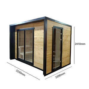 factory customized red cedar /hemlock /pine/Thermo design most popular <b>cheap</b> outdoor tradition sauna steam room - Product Image 4