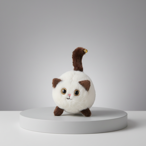 Porte-clés en peluche personnalisé pour chat de 10 cm, jouet en peluche mignon, tissu super doux avec coton biologique et coton PP, unisexe SAKURA MING - Product Image 2