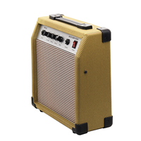 Amplifier Bass PB-20 dengan Equalizer 3 Band, Bass, Middle, Treble, Kabinet Tweed Vintage untuk Gitar Bass Elektrik