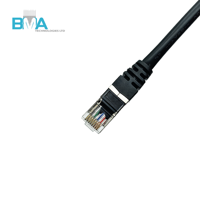 Cable RJ45 8P8C BPBC de Conector a Conector, 0.21m, UL2835, 26AWG, Negro, Blindado con PVC, para Dispositivos de Red e Industriales