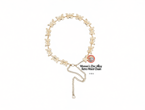 Catena da Vita Retrò a Farfalla in Lega di Zinco per Donna, per Uso Quotidiano - Product Image 1