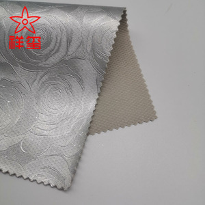 Imperméable à l'eau en relief paillettes PVC cuir Rose décoratif Requins cuir synthétique pour sacs meubles canapés gants Textiles de maison - Product Image 3