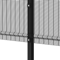 Clôture anti-escalade Clear View 358, clôture en maille soudée galvanisée haute sécurité pour la protection périmétrique extérieure