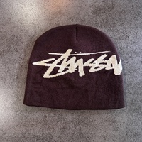 Bonnet réversible automne-hiver 100% acrylique jacquard broderie 3D logo personnalisé ajustable unisexe voyage sport extérieur