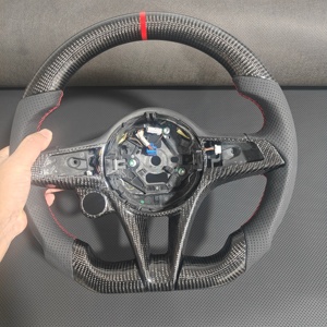 Volante Personalizado de Fibra de Carbono Real para <span class=keywords><strong>Alfa</strong></span> <span class=keywords><strong>Romeo</strong></span> Giulia <span class=keywords><strong>Stelvio</strong></span> 2017-2019, Interior de Auto - Product Image 6