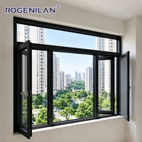Ventanas Abatibles de Aluminio Modernas Rogenilan, Insonorizadas, con Doble Acristalamiento Low-E, Ahorro de Energía, para Viviendas
