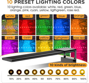 Fullgain FG187 avec support portable 18-120cm 7 taille lumière de réservoir de poissons à spectre complet avec minuterie lumière d'<span class=keywords><strong>aquarium</strong></span> LED pour <span class=keywords><strong>eau</strong></span> <span class=keywords><strong>douce</strong></span> - Product Image 4