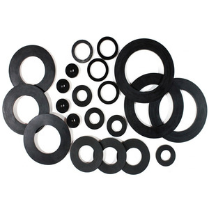 Flat Silicone <b>Washers</b> Black And White For General Industry Sealing And Shock Absorption - Product Image 3