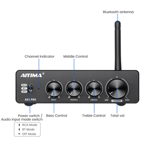 <span class=keywords><strong>AIYIMA</strong></span> A01 PRO BT TPA3116 amplificateur de puissance Audio 2.0 canaux stéréo ampli RCA réglable basses moyennes et aigus 100Wx2 - Product Image 3