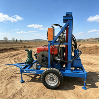 Machine de forage de puits d'eau mobile portable de 150 m, service OEM ODM, vente en gros directe d'usine à bas prix