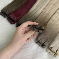 Nouveau Genius trame luxe pleine cuticule russe Ombre Remy cheveux trame Extensions de cheveux 100% cheveux humains génie trame