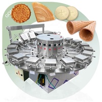 Machine à gaufres commerciale pour rouleaux d'œufs, gaufrettes, bâtonnets de gaufres, gaufres en forme de pièce de monnaie, biscuits, snacks, cornets de crème glacée