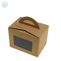 Boîtes à gâteaux personnalisées pour mini-frites, hamburgers, vente en gros, boîtes à emporter, boîte à gâteaux de luxe avec poignée