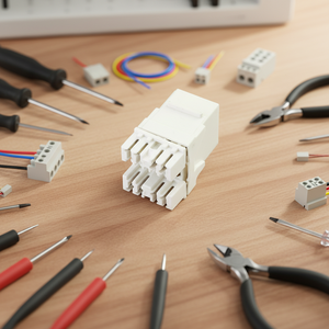 Conector Keystone RJ45 CAT6 FTP de 8 Pines, Conector Ethernet sin Herramientas con Contactos de Cobre - Product Image 1