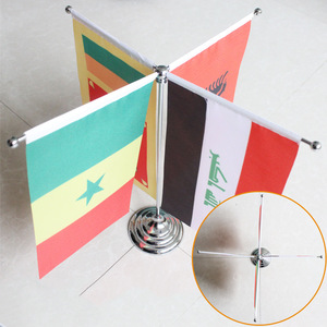 Tùy Chỉnh In Polyester Trang Trí Văn Phòng Quốc Gia Bàn Bảng Cột Cờ Với Kim Loại Cơ Sở Thép Không Gỉ Máy Tính Để Bàn Cờ Cực Đứng - Product Image 6