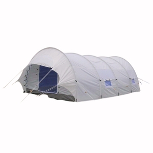 Tentes d'urgence pour secours en cas de catastrophe, portables, 6 places, blanches, installation rapide, imperméables, résistantes au vent, deux chambres, poteaux en fibre de verre. - Product Image 2