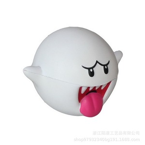 Pelota Antiestrés de PU con Forma de Cabeza de Fantasma, Juguete Sensorial de Alto Rebote para Niños Unisex de 8 a 13 Años - Product Image 5