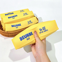 Grand jouet anti-stress en forme de bâton de beurre de 26 cm, jouet sensoriel en farine à rebond rapide, jouet à presser pour le travail et les études