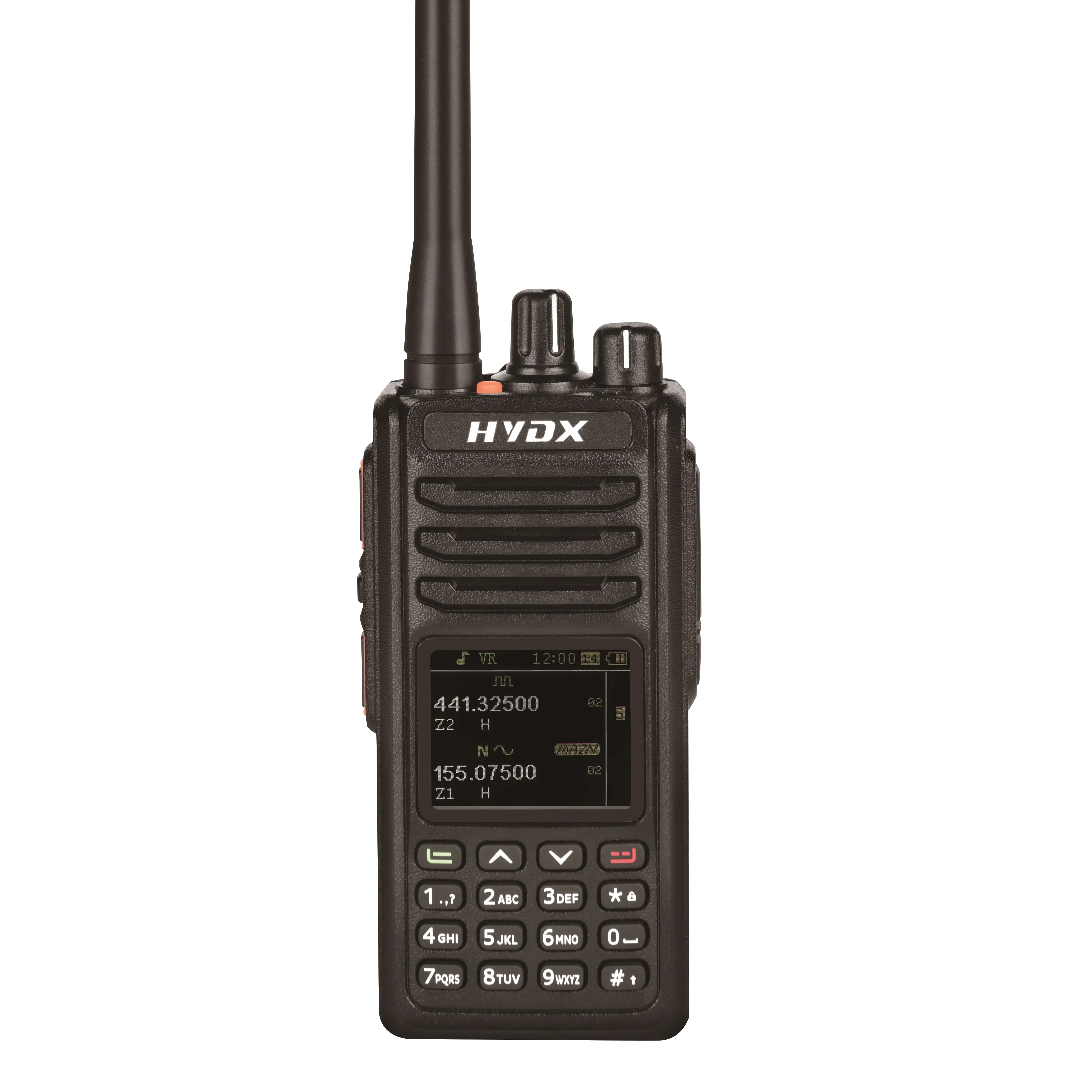 HYDX-D2000 di alta qualità 5W impermeabile Walkie Talkie Uhf Vhf 136-174mhz 400-470mhz Dual Band digitale Mobile Radio con GPS
