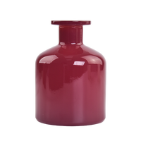 Diffuseur de parfum en verre rouge rubis Sunny Glassware avec boîte personnalisée de haute qualité pour la maison et le bureau