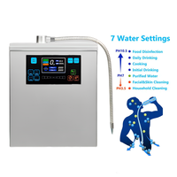 Machine à eau alcaline Kangen, ioniseur, système de filtration d'eau électrique domestique en plastique
