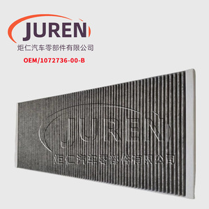 Filtro de aire de cabina Juren 1072736-00-B para Tesla Model X 2016 tamaño estándar - Product Image 1