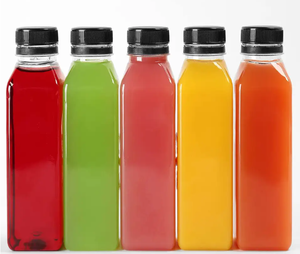 Tùy chỉnh in ấn logo Chai nhựa <span class=keywords><strong>PET</strong></span> 100ml 150ml <span class=keywords><strong>200ml</strong></span> 250ml 300ml 350ml 450ml 500ml nước trái cây chai với nắp nhựa - Product Image 4