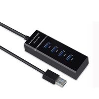 Hub USB SYONG 3.0, répartiteur de ports USB, hub de données USB haute vitesse à 4 ports avec indicateur LED pour PC, clé USB, ordinateur portable, imprimante, mobile