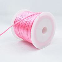 1MM 2MM 3MM Nylon Noeud Cordon Rattail Polyester Garniture Satin Cordon Chine Noeud Tressé Cordon Perles Chaîne