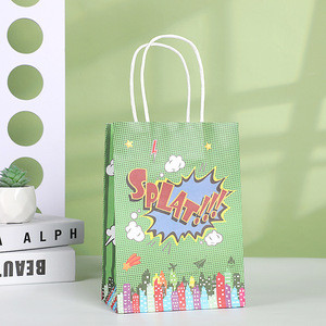 24PCS Hero <span class=keywords><strong>Action</strong></span> Sign Gâteau Cadeau Sacs de faveur Snack Goody Sacs en papier pour enfants Dessins animés Hero Thème Cadeau d'anniversaire Donner Fête - Product Image 4