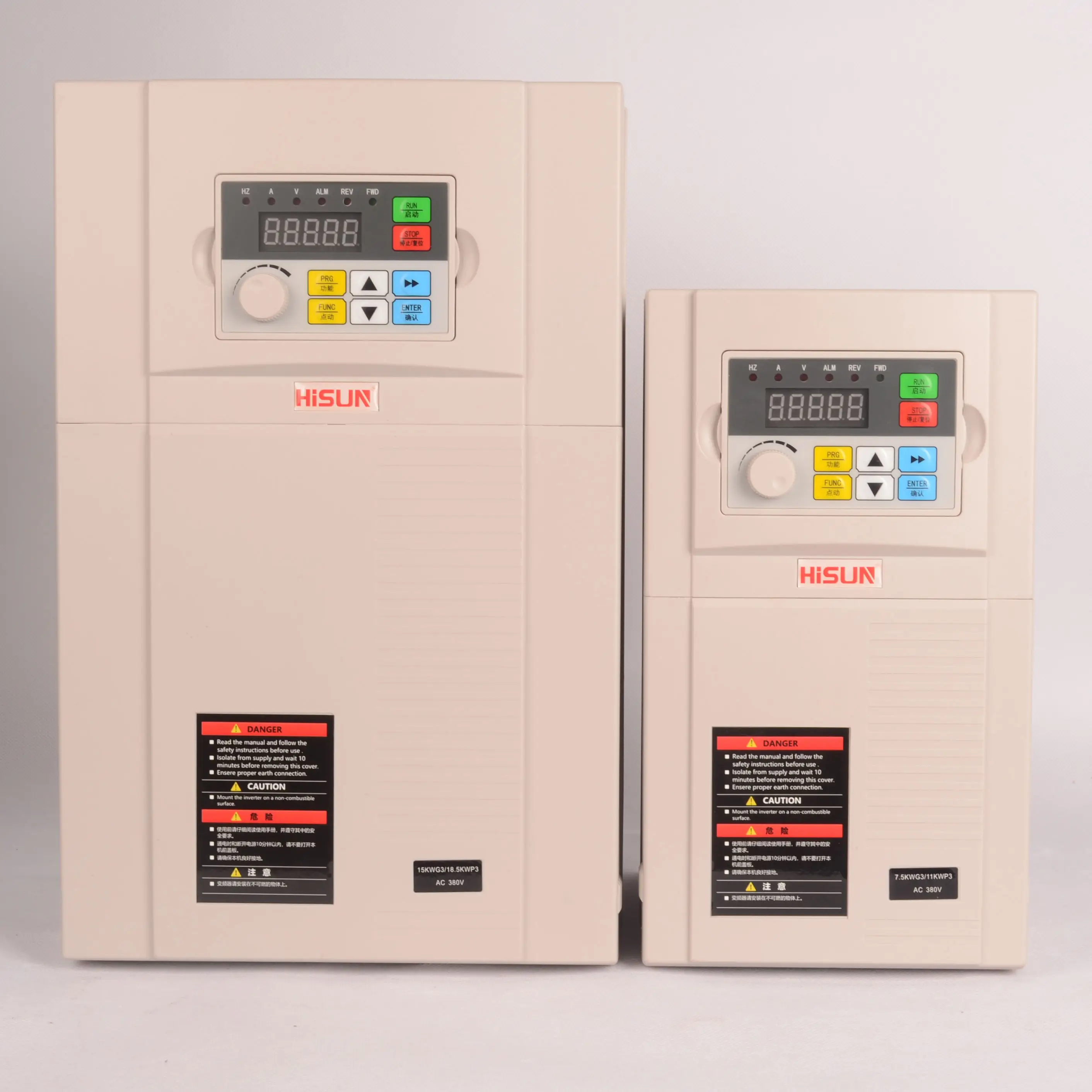 HISUN VFD 7.5KW 220V Drei phasen eingang und Drei phasen ausgang für die Industrie