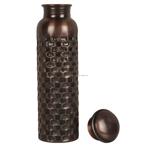 Factory Prices Water <b>Bottle</b> Enamel Printed Pure Handmade New Style <b>Copper</b> <b>Bottle</b> Hammered Travelling Gym Drinkware <b>Copper</b> <b>Bottle</b> - Product Image 5