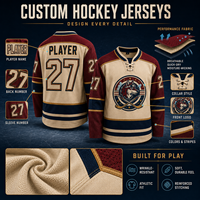 Maillot de hockey sur glace personnalisé en twill pour équipe, sublimation OEM, entraînement