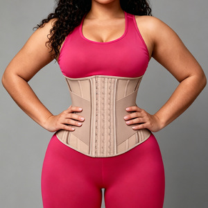 Ceinture de maintien sportive en maille de nylon antibactérienne à 15 baleines, avec deux sangles de compression robustes pour le contrôle du ventre - Product Image 2