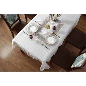 Hoa 100 Polyester khăn trải bàn thêu Nhu cầu cao cho nhà hàng số lượng lớn tùy chỉnh - Product Image 2