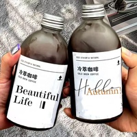 Bouteille en verre personnalisée biodégradable transparente givrée 8oz 16oz 250ml 500ml avec bouchon à vis pour sirop contre la toux, crème de soin de la peau, lait au thé, boisson, jus