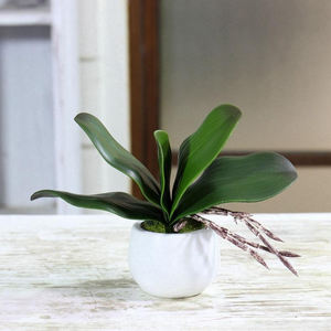Plantes artificielles en verdure, feuilles d'<span class=keywords><strong>orchidée</strong></span> papillon, toucher réaliste, sensation de toucher réel pour la décoration de la maison et du bureau - Product Image 6